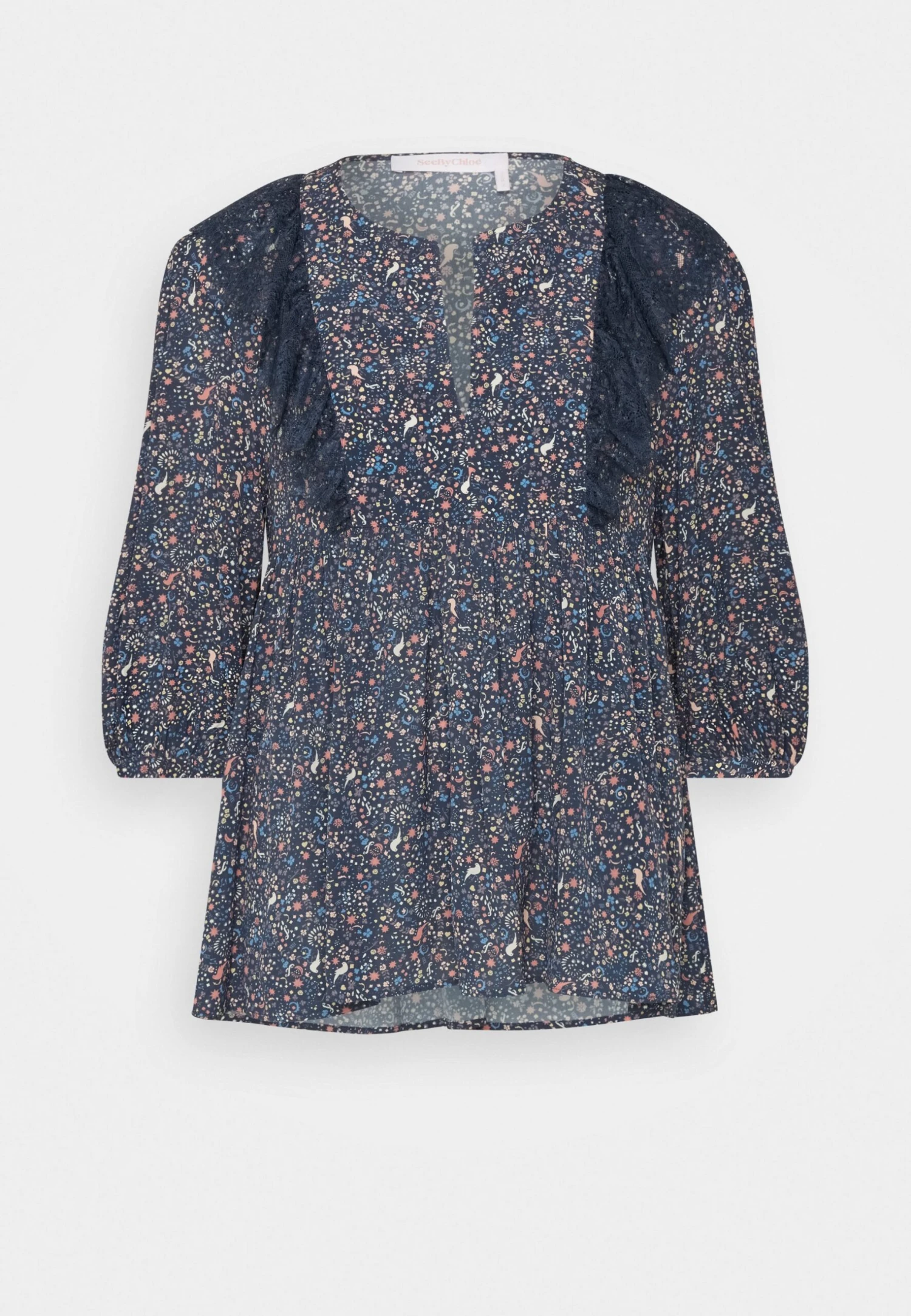 See By Chloé Blouse - Multicolor/Blue 4 See By Chloé Blouse - Multicolor/Blue – Image 2