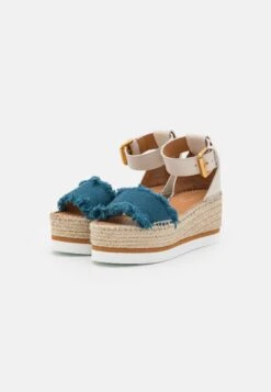 See By Chloé Glyn - Sandales À Plateforme - Medium Blue -Chloé 0445d28980bb4ca5a44d1e7381a3c43e