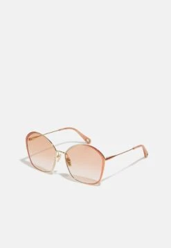 Chloé Lunettes De Soleil - Nude/Nude/Orange