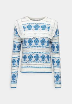 See By Chloé Pullover - White/Blue -Chloé 0b23cd08eba445ce8681289540b192dc