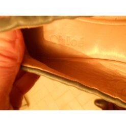 Chloé BALLERINES AVEC GROS NOEUD CUIR BLEU PETROLE POINTURE 36 FR Turquoise -Chloé 107440 6