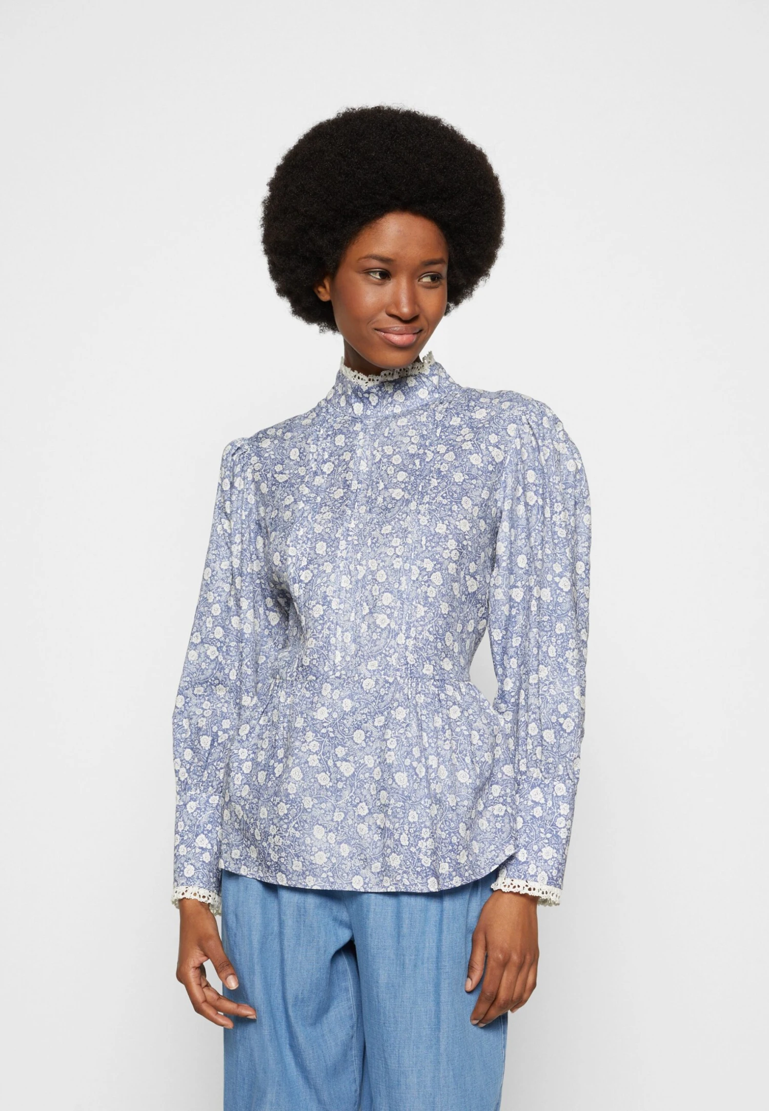 See By Chloé Blouse - Blue/White 5 See By Chloé Blouse - Blue/White – Image 3