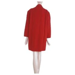 Chloé Manteau De Laine à Double Boutonnage Doublé Chloe Rouge 13 Chloé Manteau De Laine à Double Boutonnage Doublé Chloe Rouge -Chloé 158887 4