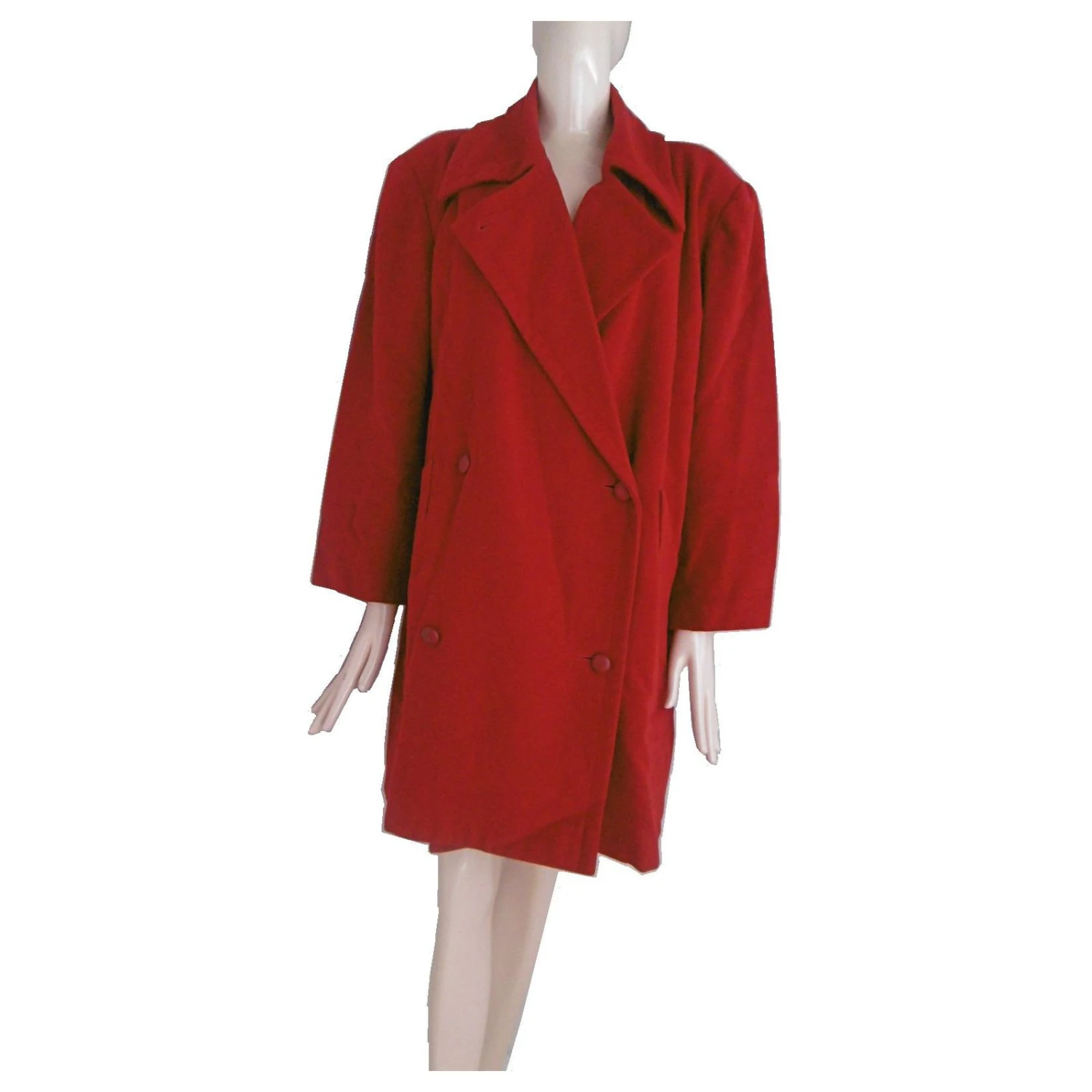 Chloé Manteau De Laine à Double Boutonnage Doublé Chloe Rouge 7 Chloé Manteau De Laine à Double Boutonnage Doublé Chloe Rouge – Image 5