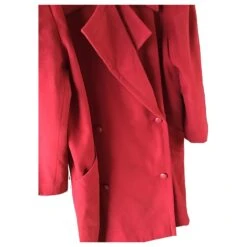 Chloé Manteau De Laine à Double Boutonnage Doublé Chloe Rouge 17 Chloé Manteau De Laine à Double Boutonnage Doublé Chloe Rouge -Chloé 158887 8