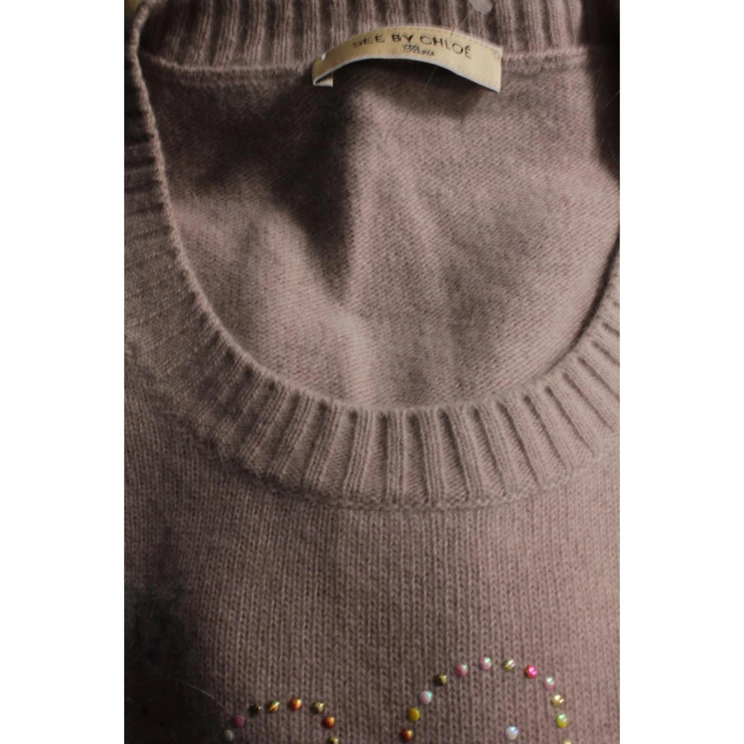 See By Chloé Pull Clouté Rose 7 See By Chloé Pull Clouté Rose – Image 5