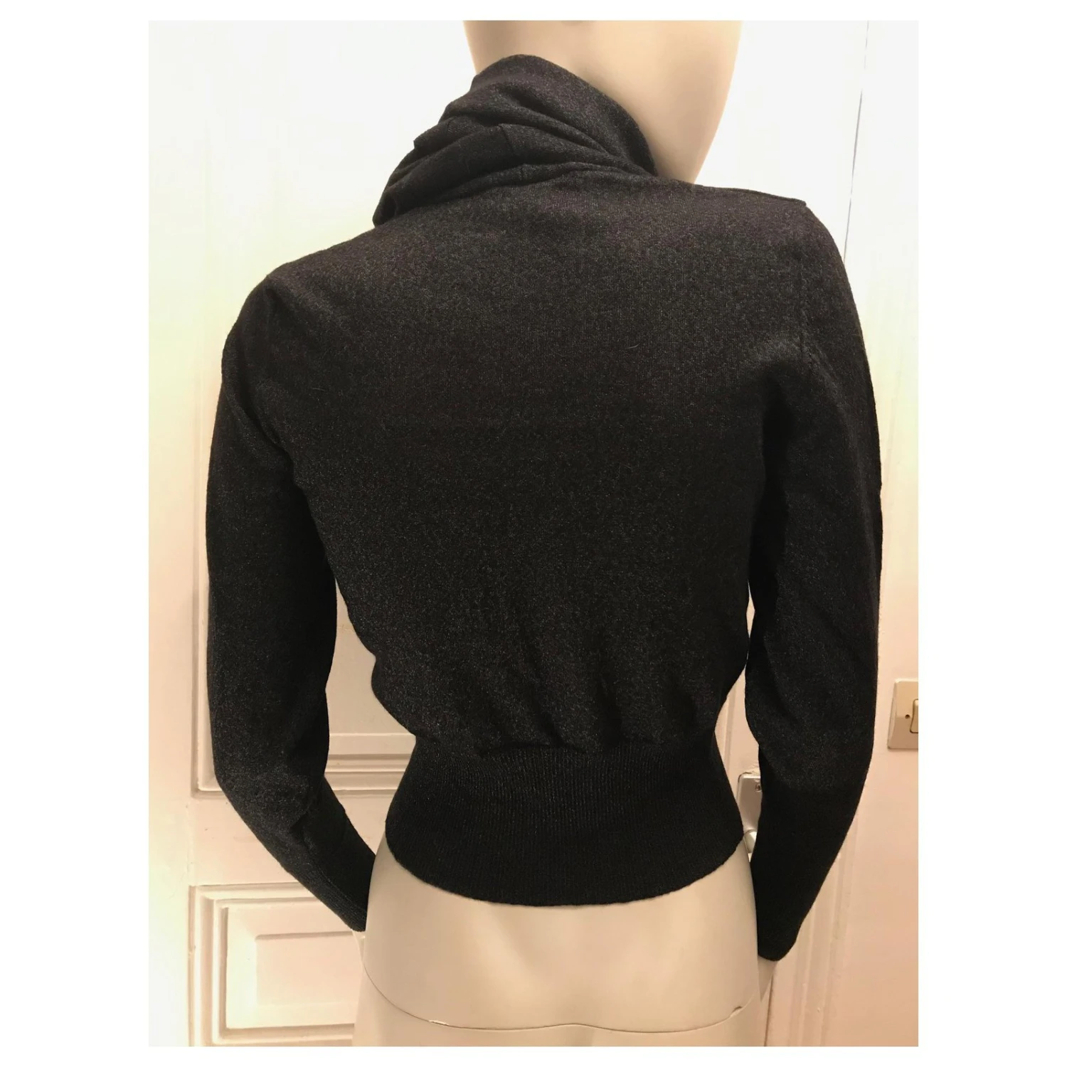 Chloé Pull Col Dégueuli Gris Anthracite 5 Chloé Pull Col Dégueuli Gris Anthracite – Image 3