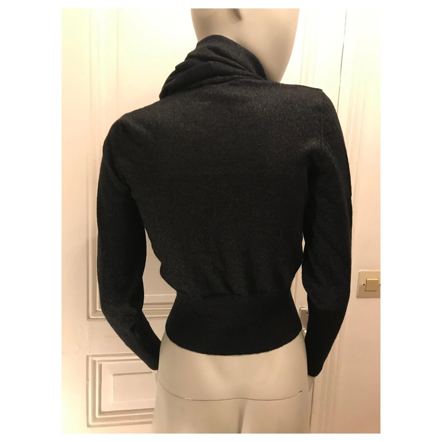 Chloé Pull Col Dégueuli Gris Anthracite 6 Chloé Pull Col Dégueuli Gris Anthracite – Image 4