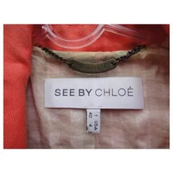 See By Chloé Manteau D'été See By Chloé T 36 Orange -Chloé 273071 4