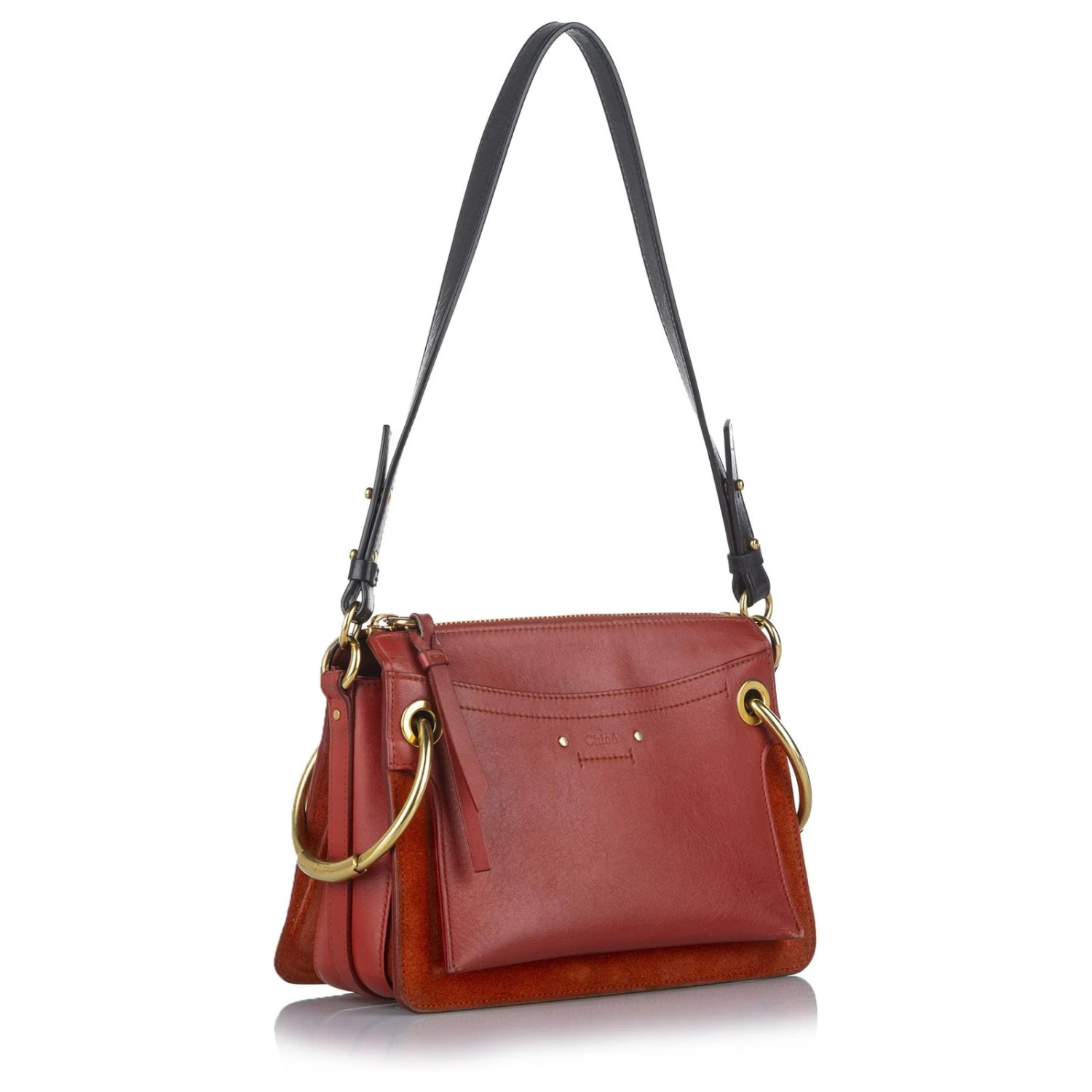 Chloé Sac à Bandoulière En Cuir Chloe Red Roy Rouge 4 Chloé Sac à Bandoulière En Cuir Chloe Red Roy Rouge – Image 2