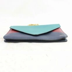 Sac à Rabat Chloé En Cuir Tricolore Avec Chaîne Vert -Chloé 289730 7