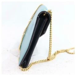 Sac à Rabat Chloé En Cuir Tricolore Avec Chaîne Vert -Chloé 289730 8