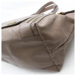 Chloé Grand Sac Cabas Zippé Sac Porté épaule En Cuir Marron -Chloé 289883 9