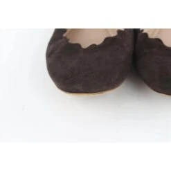 Chloé Ballerines En Daim Festonnées Lauren Ballerina Marron 18 Chloé Ballerines En Daim Festonnées Lauren Ballerina Marron -Chloé 289972 7