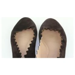 Chloé Ballerines En Daim Festonnées Lauren Ballerina Marron 20 Chloé Ballerines En Daim Festonnées Lauren Ballerina Marron -Chloé 289972 9