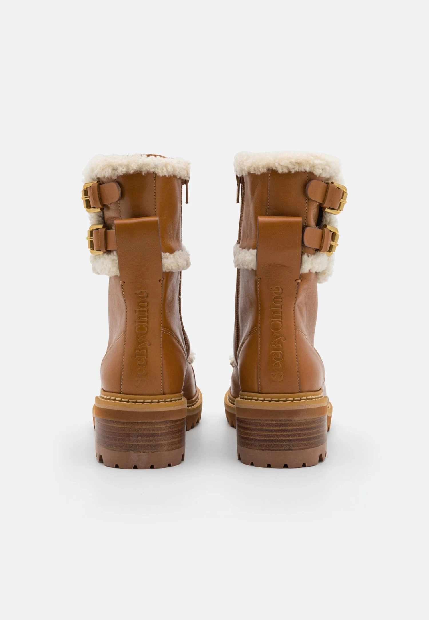 See By Chloé Mallory Lace Up Bootie - Bottines À Plateau - Tan 5 See By Chloé Mallory Lace Up Bootie - Bottines À Plateau - Tan – Image 3