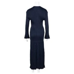 Chloé Cardigan En Maille Côtelée Froissée Bleu -Chloé 305488 3