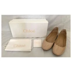 Chloé Chaussures Plates Lauren En Cuir Verni Nude Chair 21 Chloé Chaussures Plates Lauren En Cuir Verni Nude Chair -Chloé 315795 10