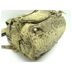 Chloé SAC A MAIN CHLOE BETTY EN CUIR PYTHON JAUNE YELLOW SNAKE LEATHER HAND BAG -Chloé 329997 3