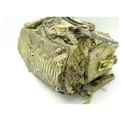 Chloé SAC A MAIN CHLOE BETTY EN CUIR PYTHON JAUNE YELLOW SNAKE LEATHER HAND BAG -Chloé 329997 5