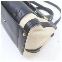 Chloé Sac De Sport Boston Bicolore Noir Avec Sangle -Chloé 330790 8