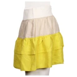 See By Chloé Jupe à Volants En Soie Jaune -Chloé 360236 3