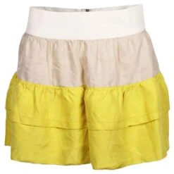 See By Chloé Jupe à Volants En Soie Jaune -Chloé 360236 5