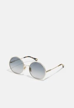 Chloé Lunettes De Soleil - Gold/Blue