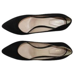 Chloé Talons Carrés En Daim Noir à Bout Pointu -Chloé 392302 4