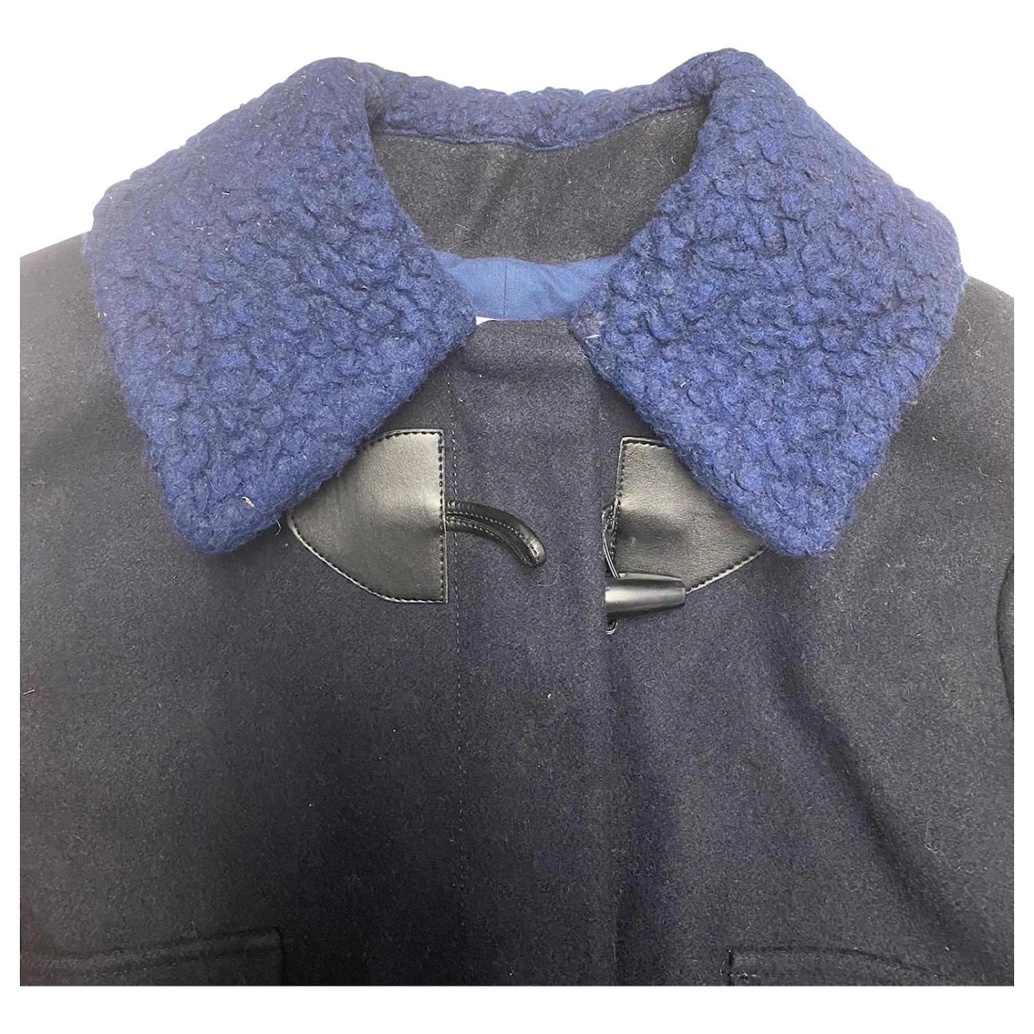 See By Chloé Manteau D'hiver See By Chloe En Polyester Bleu Marine 5 See By Chloé Manteau D'hiver See By Chloe En Polyester Bleu Marine – Image 3