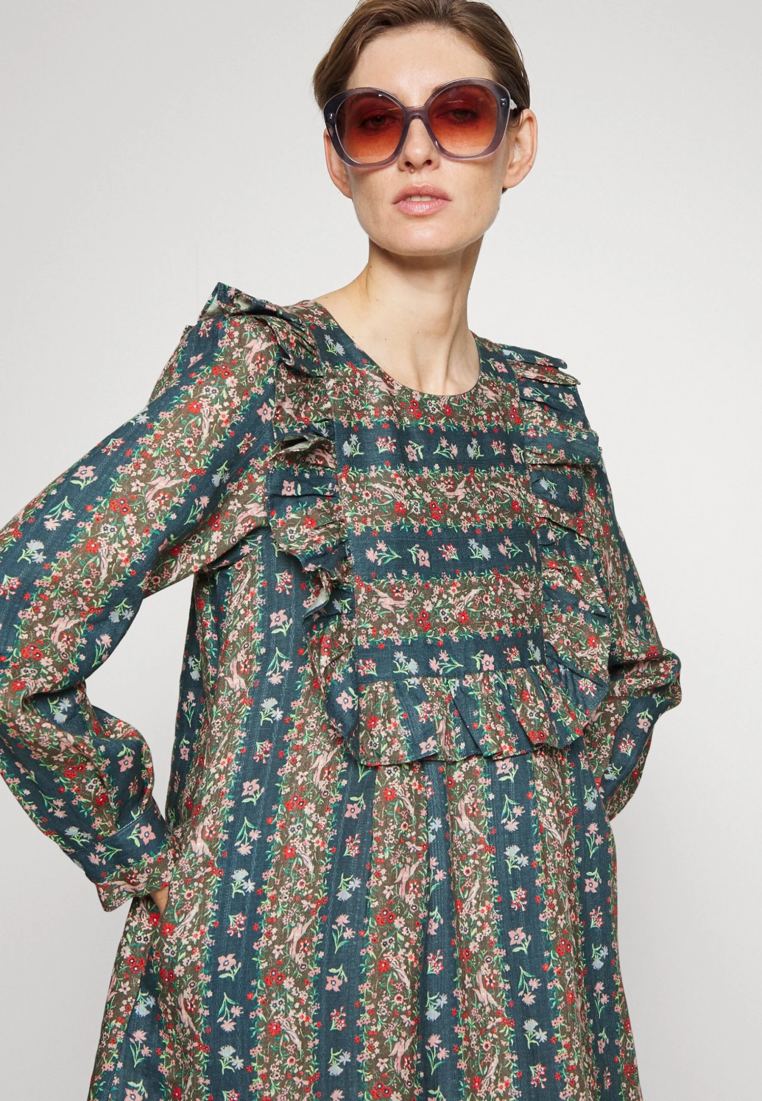 See By Chloé Robe De Jour - Multicolor Blue 7 See By Chloé Robe De Jour - Multicolor Blue – Image 5