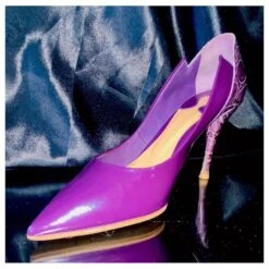 Chloé Escarpins En Cuir Verni Violet Foncé -Chloé 407091 10