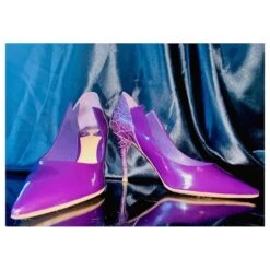 Chloé Escarpins En Cuir Verni Violet Foncé -Chloé 407091 8