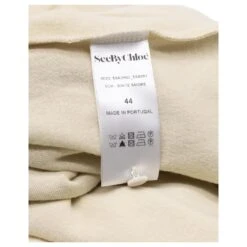 See By Chloé See By Chloe Haut à Col Montant En Viscose Crème Blanc Écru 17 See By Chloé See By Chloe Haut à Col Montant En Viscose Crème Blanc Écru -Chloé 428522 7