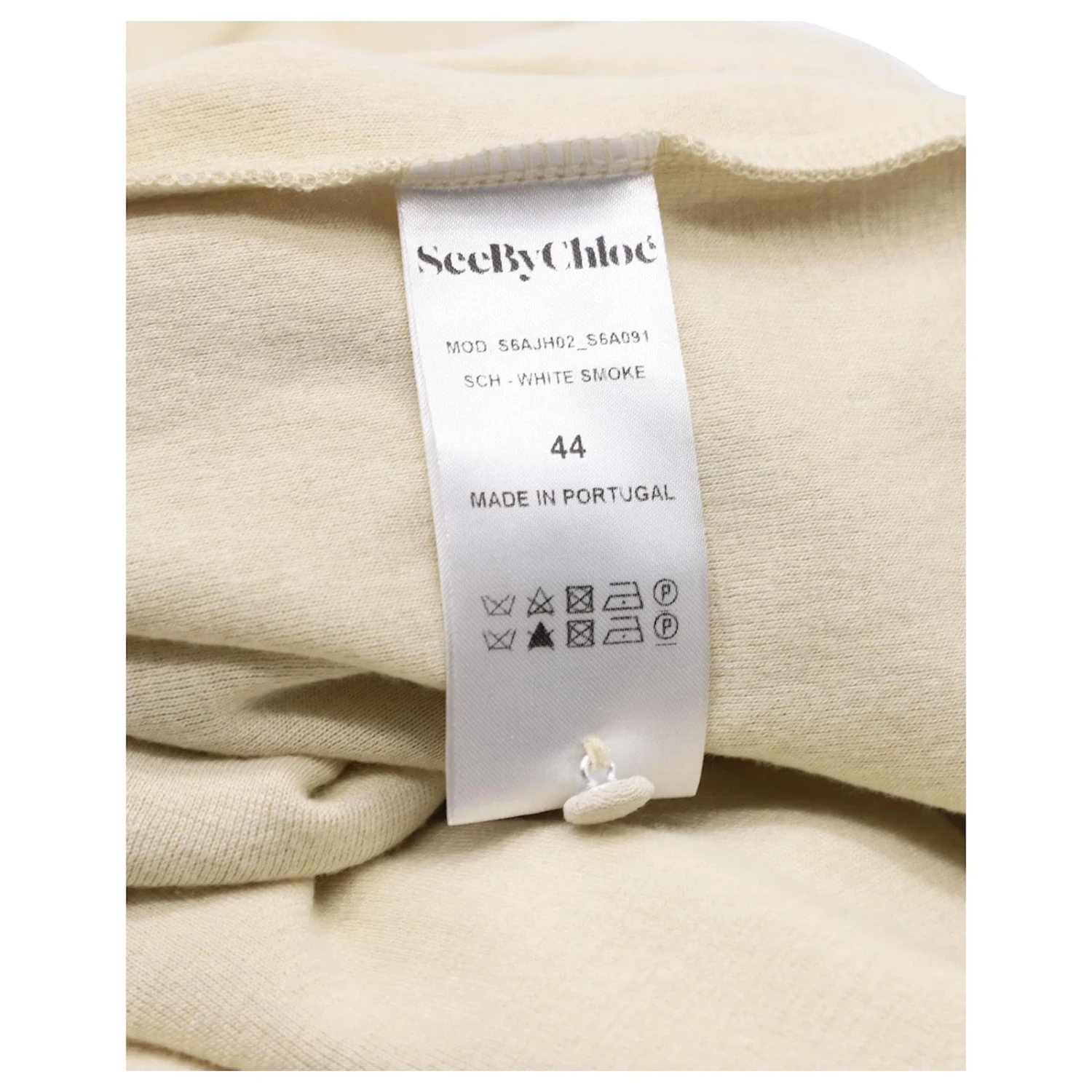 See By Chloé See By Chloe Haut à Col Montant En Viscose Crème Blanc Écru 9 See By Chloé See By Chloe Haut à Col Montant En Viscose Crème Blanc Écru – Image 7