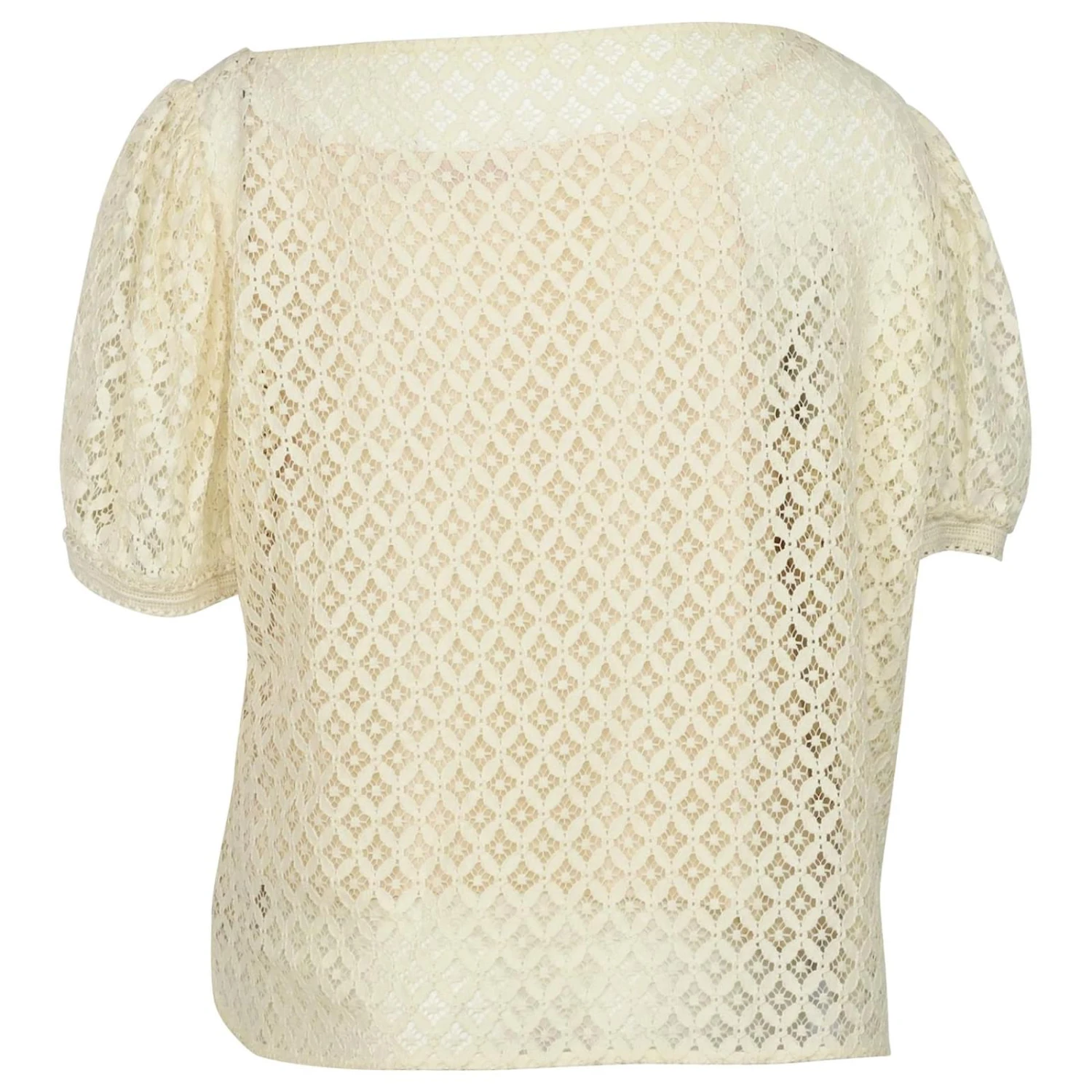 See By Chloé Haut En Dentelle See By Chloe En Coton Crème Blanc Écru 6 See By Chloé Haut En Dentelle See By Chloe En Coton Crème Blanc Écru – Image 4