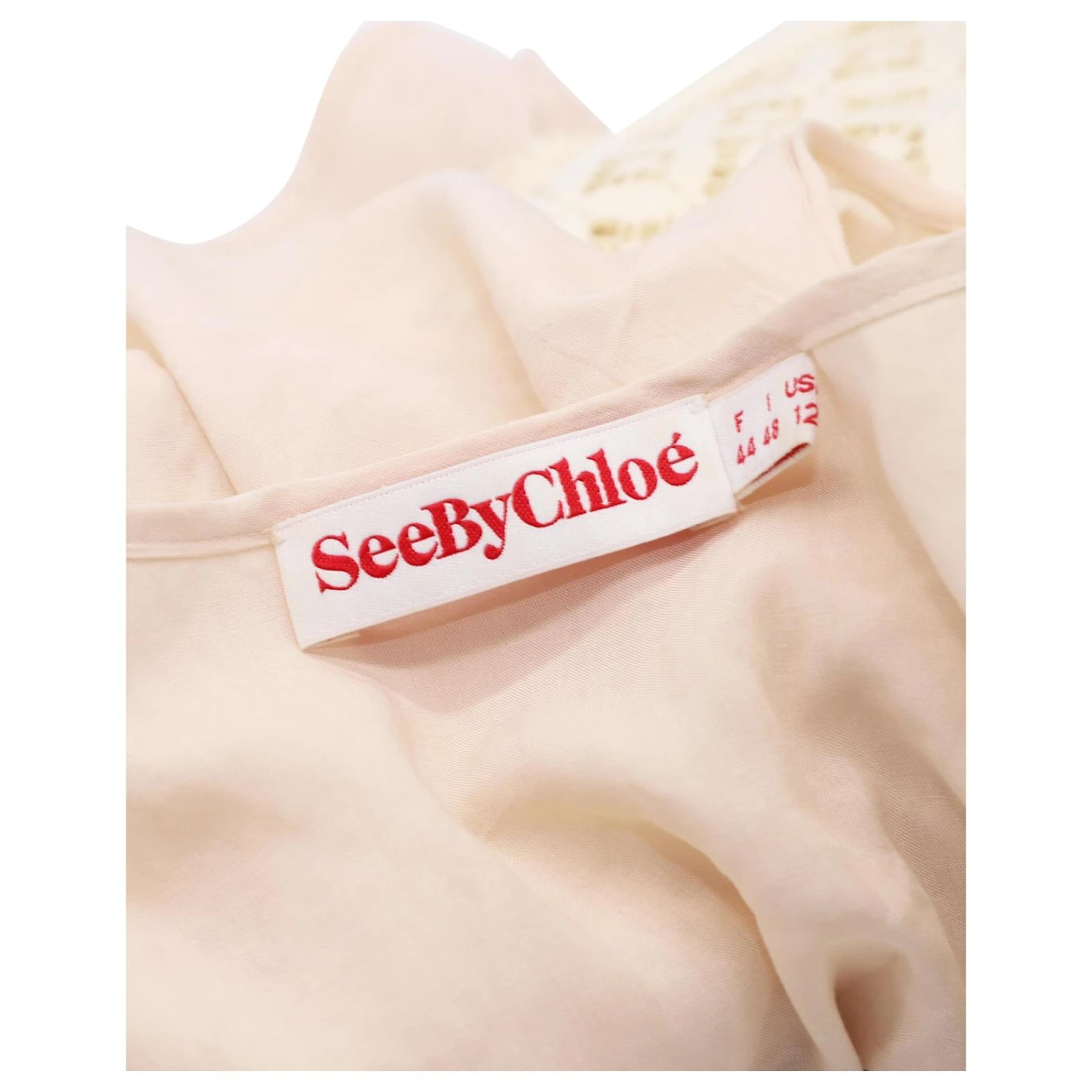 See By Chloé Haut En Dentelle See By Chloe En Coton Crème Blanc Écru 7 See By Chloé Haut En Dentelle See By Chloe En Coton Crème Blanc Écru – Image 5