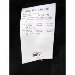 See By Chloé Manteau Noir 16 See By Chloé Manteau Noir -Chloé 43098 5