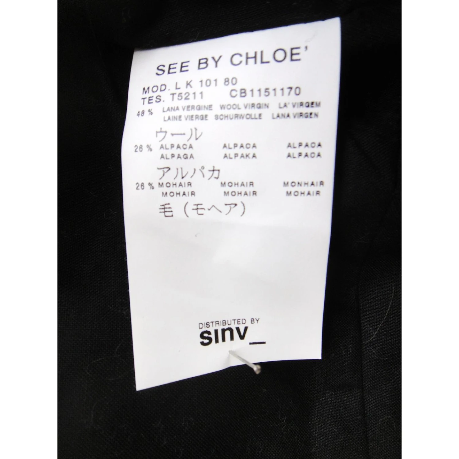 See By Chloé Manteau Noir 7 See By Chloé Manteau Noir – Image 5