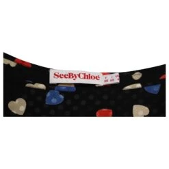 See By Chloé See By Chloe Chemisier à Imprimé Cœur En Viscose Noire 15 See By Chloé See By Chloe Chemisier à Imprimé Cœur En Viscose Noire -Chloé 458666 7