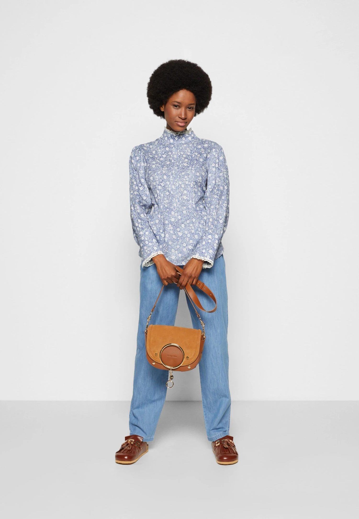 See By Chloé Blouse - Blue/White 7 See By Chloé Blouse - Blue/White – Image 5