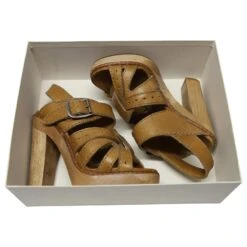 Sandales à Lanières Chloé Avec Talons En Bois En Cuir Fauve Marron Beige 19 Sandales à Lanières Chloé Avec Talons En Bois En Cuir Fauve Marron Beige -Chloé 469314 8