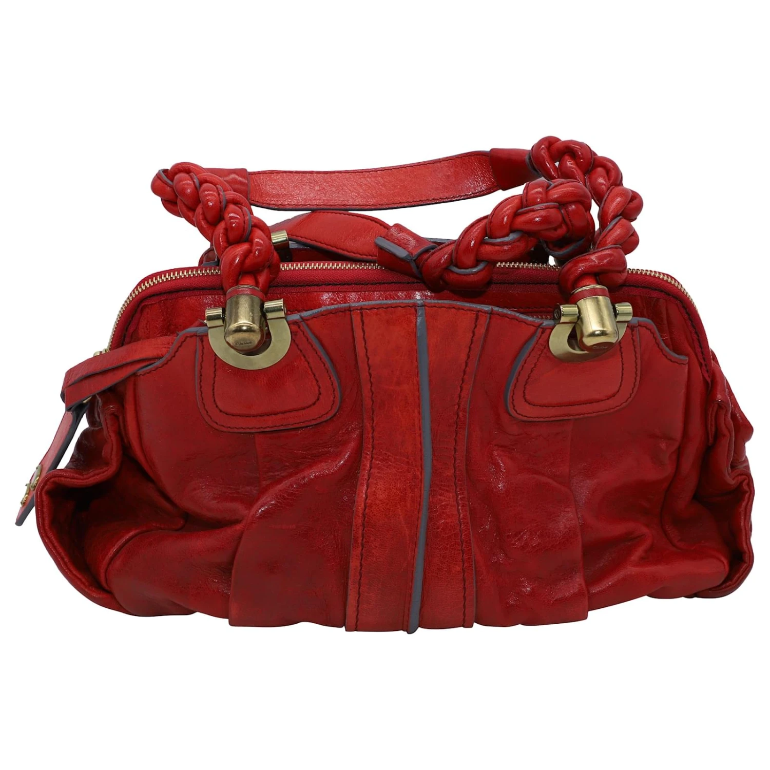 Chloé Sac Bandoulière Héloïse En Cuir Rouge 4 Chloé Sac Bandoulière Héloïse En Cuir Rouge – Image 2