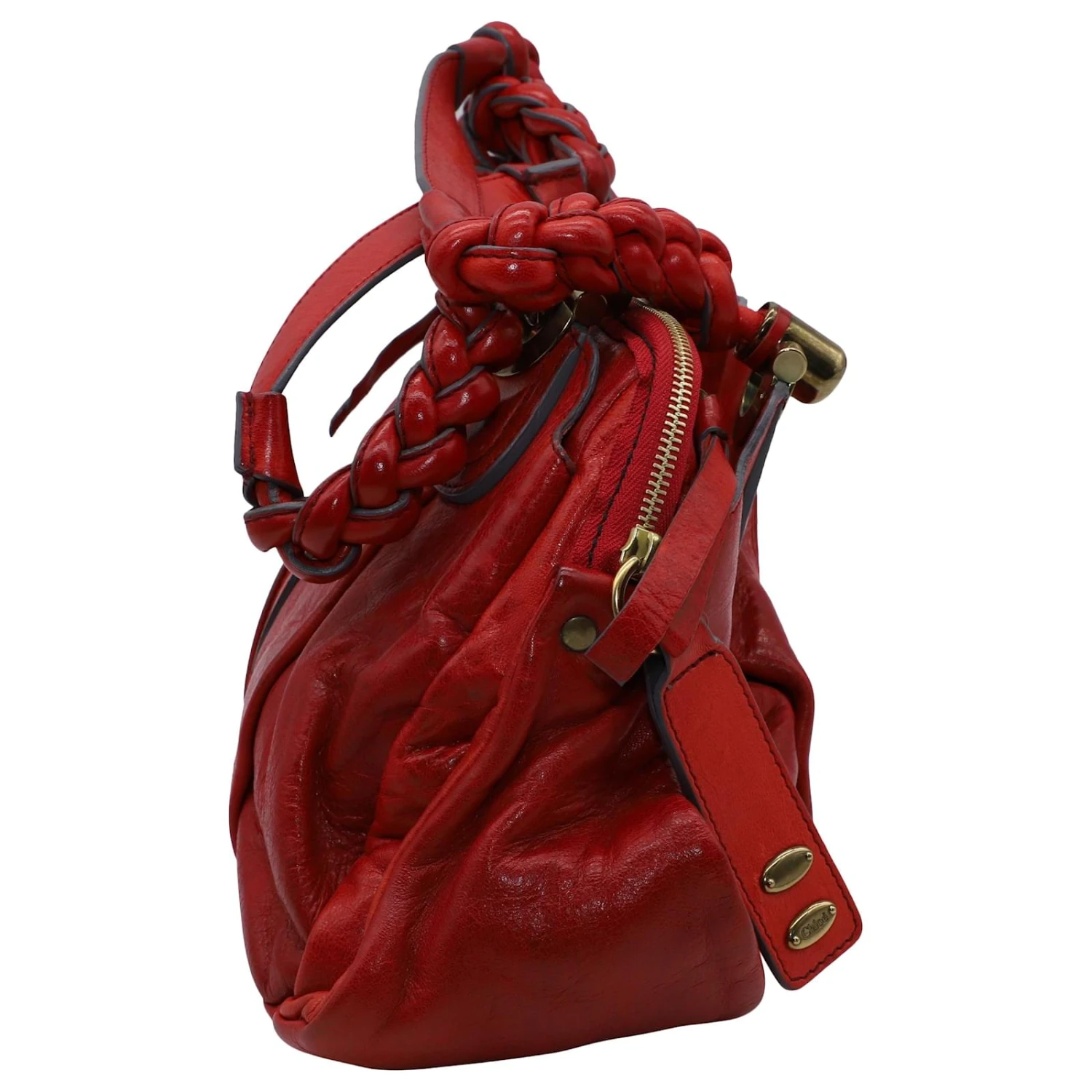 Chloé Sac Bandoulière Héloïse En Cuir Rouge 6 Chloé Sac Bandoulière Héloïse En Cuir Rouge – Image 4