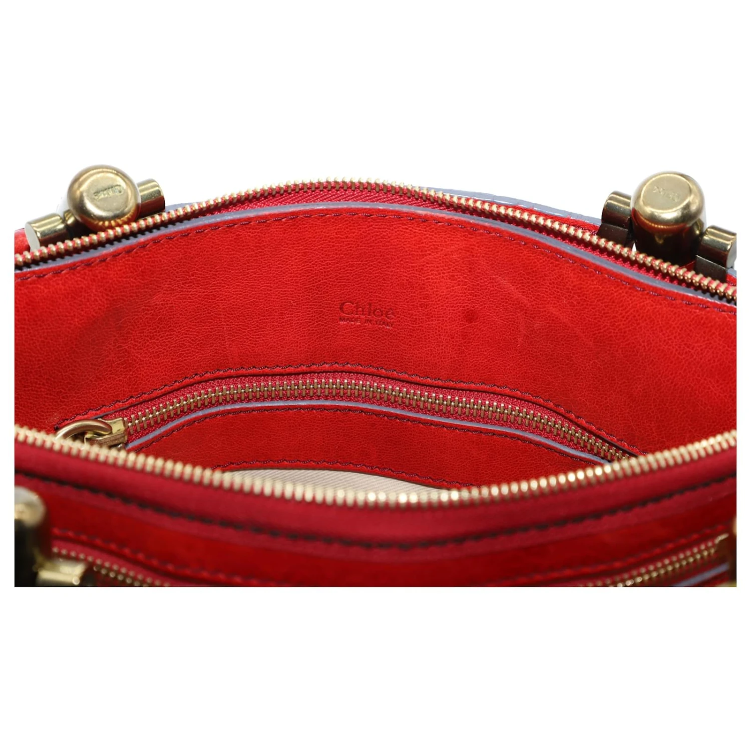 Chloé Sac Bandoulière Héloïse En Cuir Rouge 7 Chloé Sac Bandoulière Héloïse En Cuir Rouge – Image 5