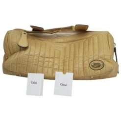 Chloé Grand Sac à Compartiments Matelassé En Cuir Beige 11 Chloé Grand Sac à Compartiments Matelassé En Cuir Beige -Chloé 479576 4