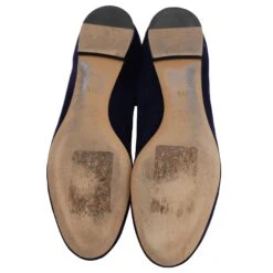 Chloé Lauren Ballerines En Daim Bleu -Chloé 494895 6