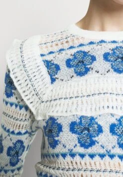 See By Chloé Pullover - White/Blue -Chloé 4de138187a064394a9511e2b09d1aa6c