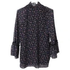 See By Chloé Chemisier En Georgette Fleurie à Volants En Polyester Noir 14 See By Chloé Chemisier En Georgette Fleurie à Volants En Polyester Noir -Chloé 516888 5