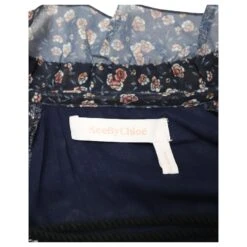 See By Chloé Chemisier En Georgette Fleurie à Volants En Polyester Noir 16 See By Chloé Chemisier En Georgette Fleurie à Volants En Polyester Noir -Chloé 516888 7